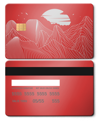 Exclusive luxury Mountain Line metal cards with premium engraving, elite custom metal cards for international markets