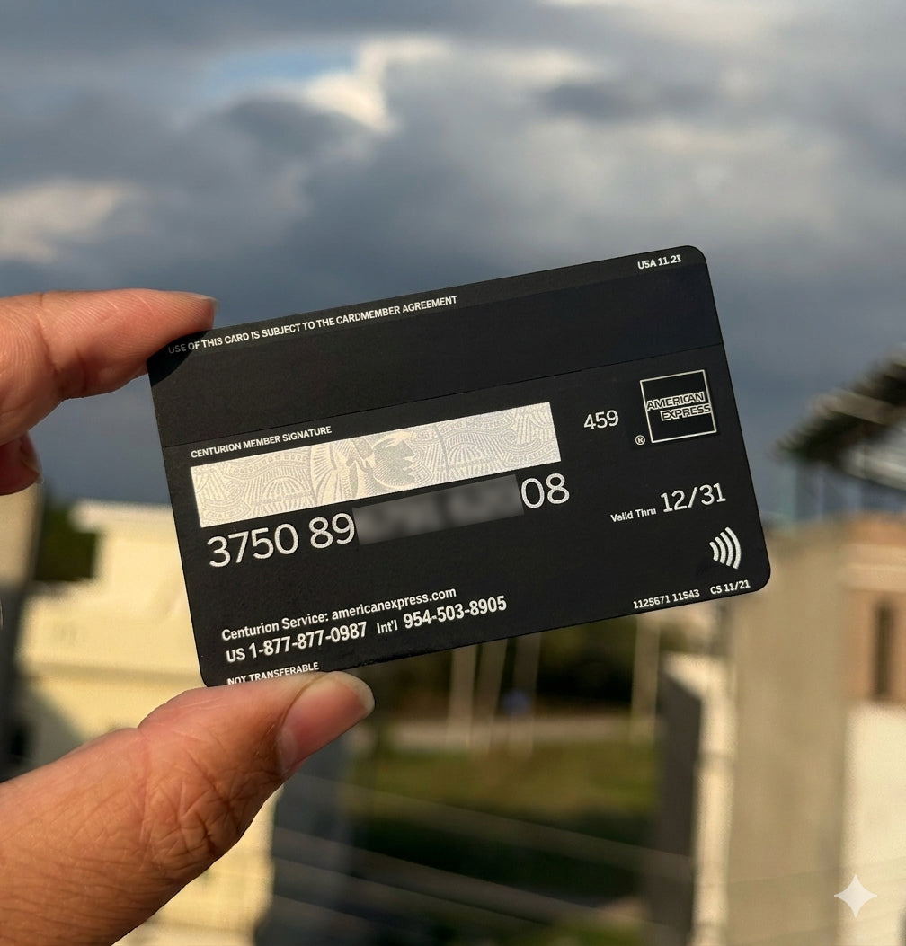Tap to Pay AMEX Black Centurion Card