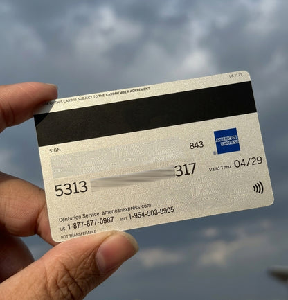 Tap to Pay AMEX Platinum Card