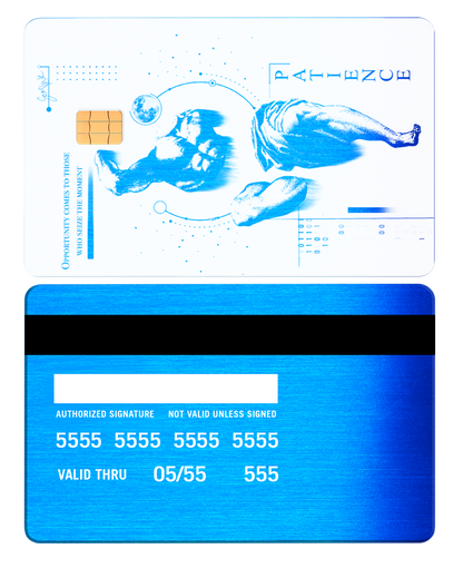 Exclusive limited edition Overpowered metal card with unique engraving, high-end custom metal card worldwide
