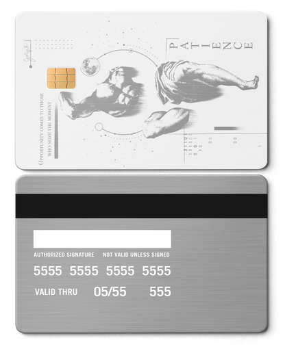 High-end Overpowered metal card designed as collector showpiece, luxury custom metal card globally