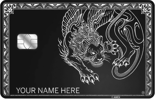 Panther metal card with bold luxury design symbolizing power and strength