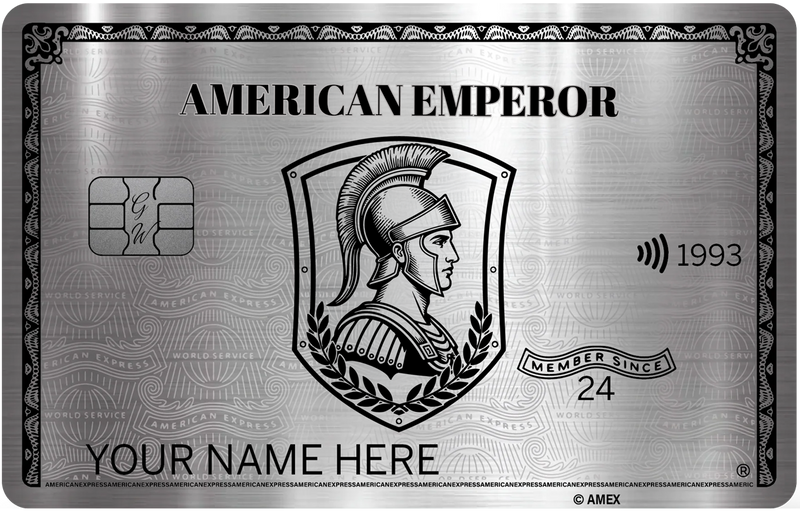 latinum American Express metal card with sleek luxury design for elite international clients