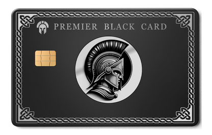 Premium Premier Black metal card with luxury engraved design, high-end custom metal card for international collectors