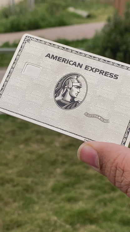 Video reel showcasing Platinum American Express metal card with premium craftsmanship, elegant luxury finish, and elite international appeal