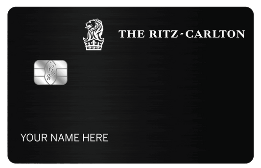 Premium Ritz-Carlton metal card with luxury hospitality design