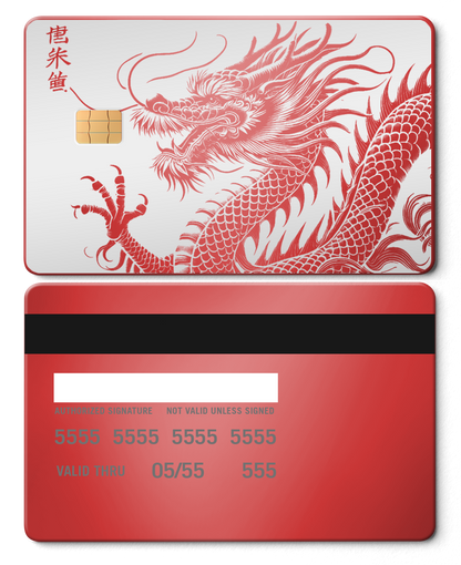 Collector showcase of Script Dragon metal card, high-end luxury custom metal card worldwide