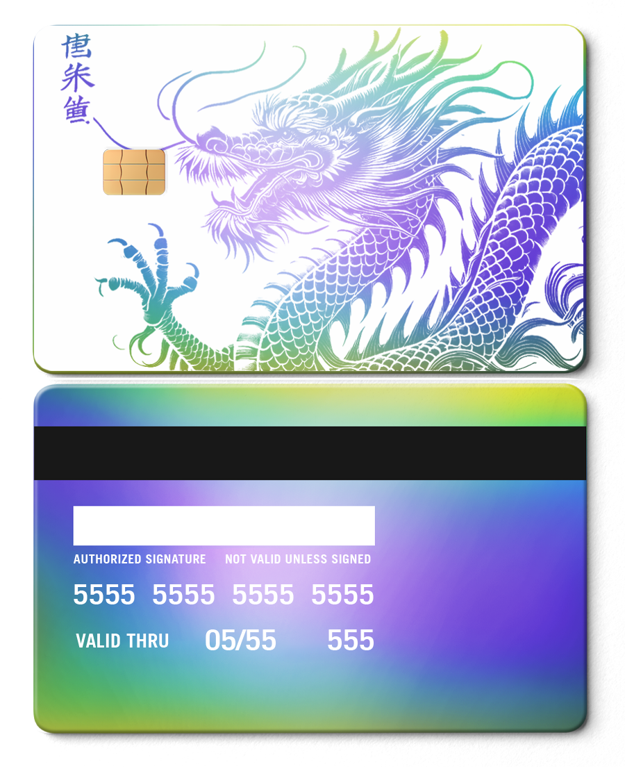 Exclusive luxury Script Dragon metal card with premium engraving, elite custom metal card for international markets