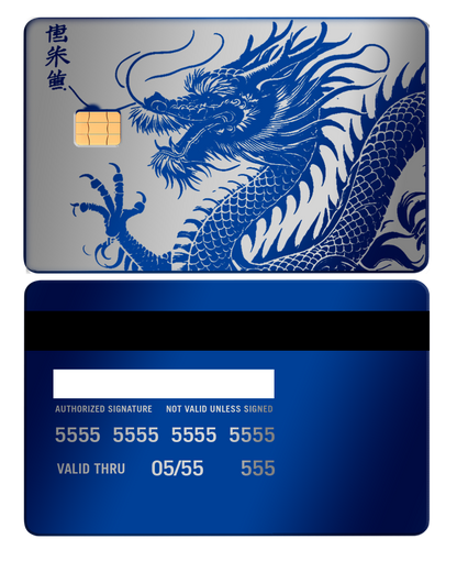Premium Script Dragon metal card showcased with luxury craftsmanship, custom metal card for global collectors