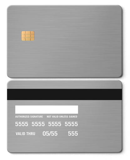 Custom engraved Signature metal card with intricate design, premium metal card for international collectors