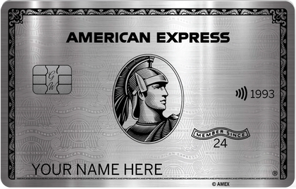 Silver metal card