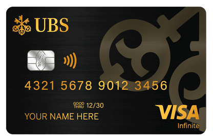Elegant UBS metal card featuring high-end professional finish