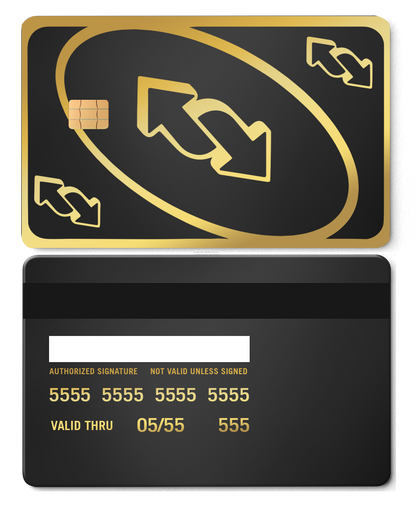 Exclusive luxury collection UNO Reverse metal card with premium craftsmanship, high-end custom metal card for international buyers