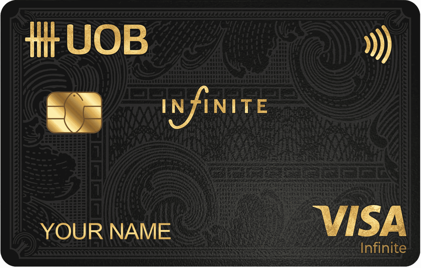 UOB Infinite metal card with premium luxury banking design