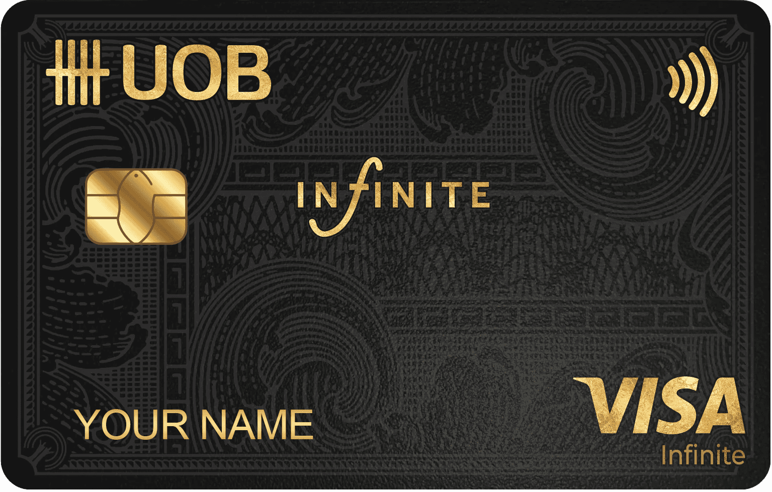 UOB Infinite metal card with premium luxury banking design