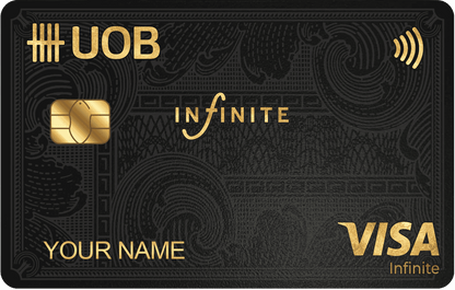 UOB Infinite metal card with premium luxury banking design