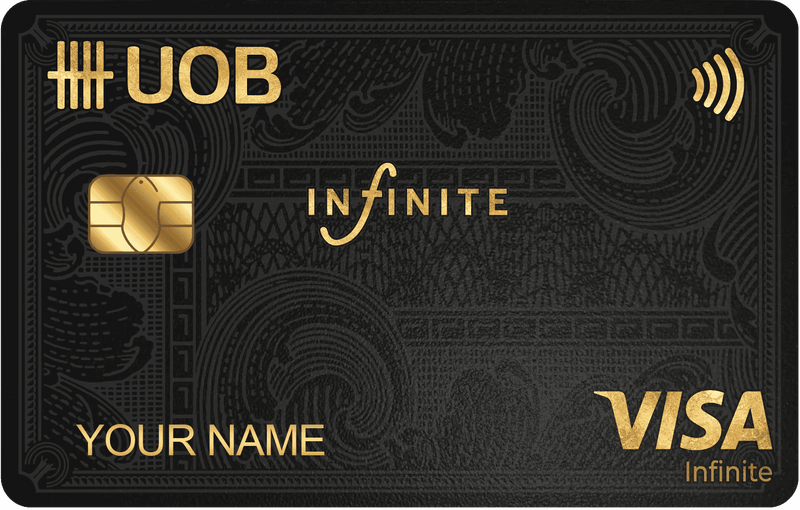 UOB Infinite metal card with premium luxury banking design